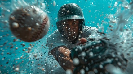 Stylized Sports Action Shots: Add dynamic grainy textures to sports action shots, enhancing the movement and intensity of the moment. - obrazy, fototapety, plakaty