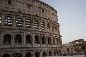 Fototapeta premium Mesmerizing view of the huge and mythical Colosseum in Rome