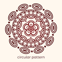 Luxurious mandala pattern background, circular pattern vector design