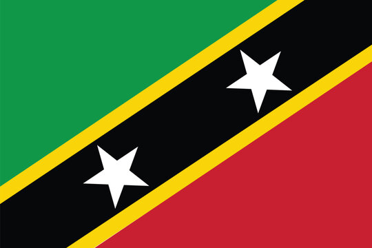 National Flag of Saint Kitts and Nevi, Saint Kitts and Nevi sign, Saint Kitts and Nevi Flag