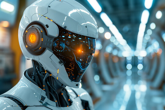 Robot with integrated artificial intelligence