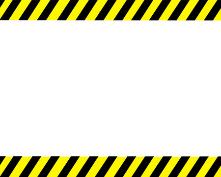 Black and yellow striped lines. Warning tape. 
Blank warning background. warning sign. Background with space for writing text. 