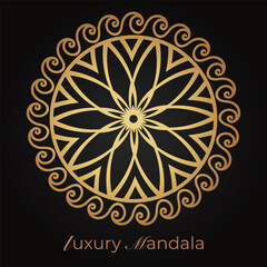 Luxurious mandala pattern background, circular pattern vector design