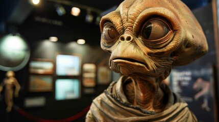 Classic alien museum, historical artifacts from across the galaxy, guided tours