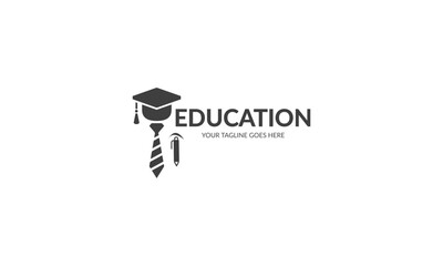 Education logo design template, suitable for academy, School, Graduation,