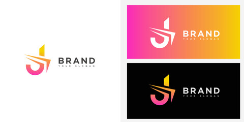 J Letter Logo Icon Brand Identity, J Letter Sign Symbol Template  - obrazy, fototapety, plakaty