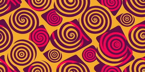 Twirling Tendrils, A Mesmerizing Vector Illustration in Random Hues
