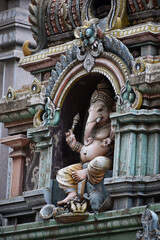 Hindu temple in the old town of Chennai, India