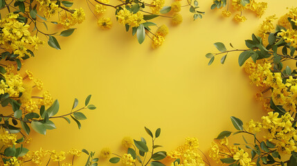 virgo background with copy space for text, top view. spring equinox day background with copy space