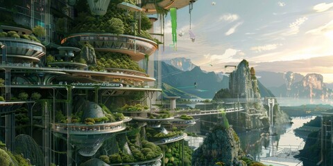 Nature-Technology Blended City
