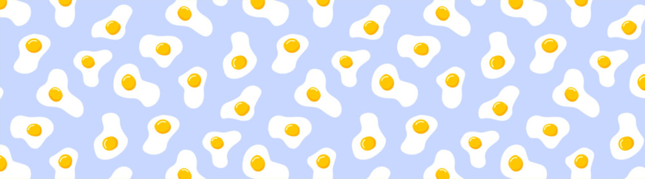 sunny side up fried egg cute seamless icon background wallpaper