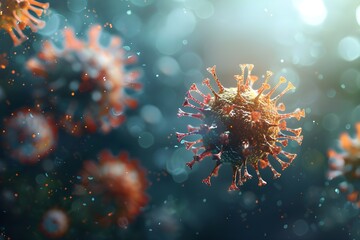 The Covid-19 virus is dangerous. - obrazy, fototapety, plakaty