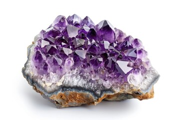 Amethyst Isolated on white background