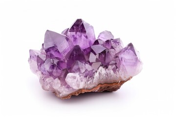 Fototapeta premium Amethyst Isolated on white background