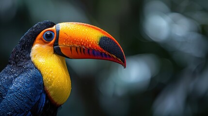 Naklejka premium a toucan with a vibrant beak