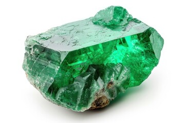 Fototapeta premium Emerald Isolated on white background