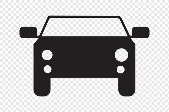 Car icon, car icon vector, vehicle or automobile front view flat vector icon for apps and websites