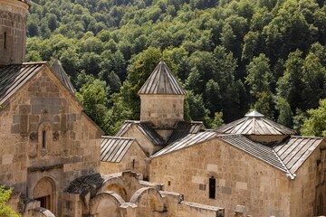 Fototapeta na wymiar Landscape of the historic aged Haghartsin Monastery in Dilijan, Armenia