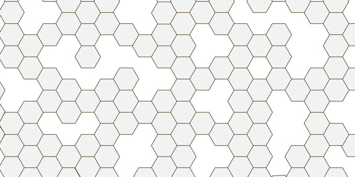 abstract geometric white texture background .White hexagon 3D background texture. 3d rendering illustration. Clear pattern abstract background hexagon .Futuristic abstract banner.