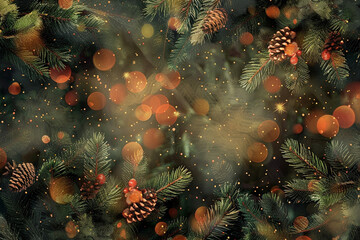 christmas tree montage background