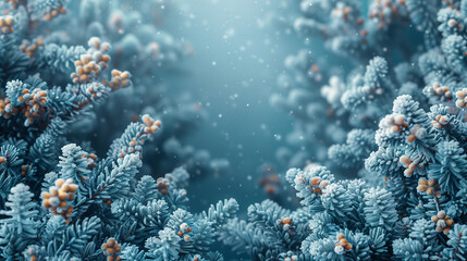 a winter-themed background with sufficient copy space 