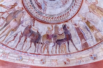 Detail of the decoration of a Thracian tomb