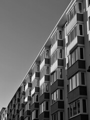 Modern apartment building in central Cologne, Germany - obrazy, fototapety, plakaty