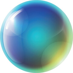 color huge ball illustration vector