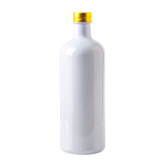 White bottel on transparent backgroound
