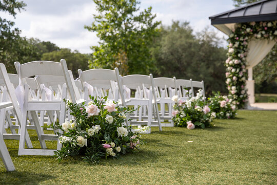 Wedding Ceremony Aisle Floral Inspiration