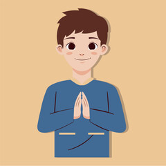 Muslim Man Character For Eid Al Fitr Illustrations