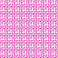 seamless pattern with pink dots and white dots