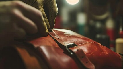 The master carefully attaches hardware and closures, adding the final touches that elevate the bag's functionality and style