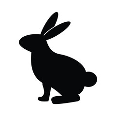 Rabbit vector icon. Flat Rabbit pictogram is isolated on a white background. Rabbit logo icon. Rabbit icon in trendy design style. Vector illustration. Eps file 365.