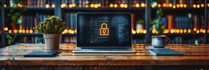 Engage viewers with a powerful visual depiction of data security, highlighting the critical need for web protection to defend against evolving cyber threats and ensure the integrity of digital assets