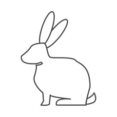 Animal Rabbit. Rabbit icon isolated on white background. Rabbit icon vector design illustration. Rabbit simple sign. Vector illustration. Eps file 369.