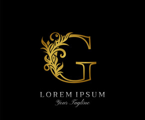 Luxury Golden G letter design. Classic Letter G Design Vector..