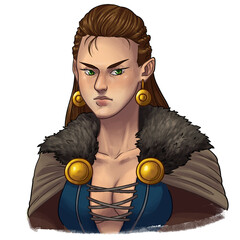 Fantasy Woman character illustration