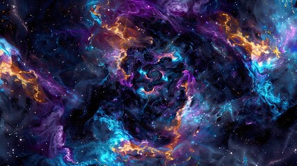 Fototapeta na wymiar background with space. dark stars. Generative AI