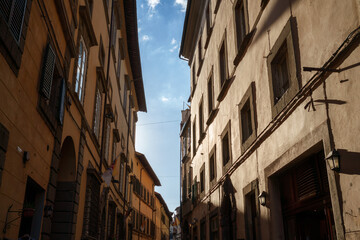 Fototapeta na wymiar Historic buildings of Cortona, Tuscany, Italy