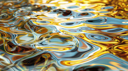 Ethereal Reflections: Abstract Patterns on Water Surface