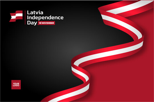Latvia flag background, 18th of november latvia independence day. - Powered by Adobe