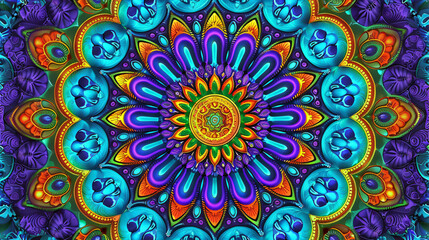 Mandalas coloring books for art therapy, analogous colors blue, green, and purple for coolness, line mandalas for emotional expression, those seeking emotional healing, boost creativity