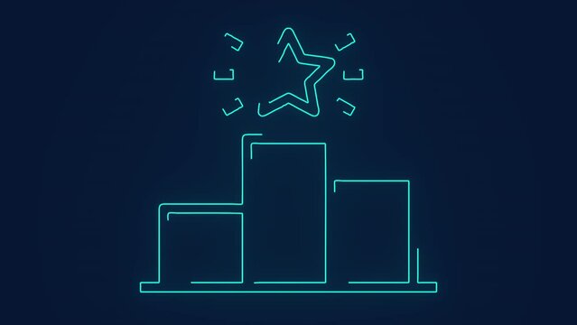 leaderboard winner champion podium animation