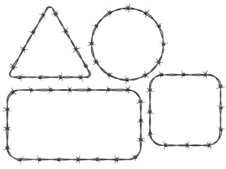 Barbed wire texture stock image