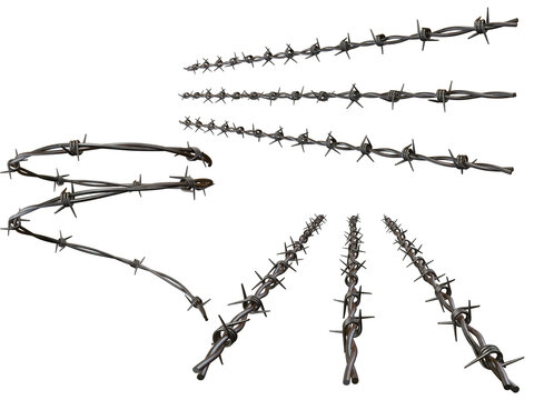 Barbed wire texture stock image