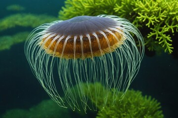 Warty Comb Jelly or Sea Walnut (Mnemiopsis leidyi)