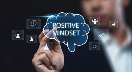 Positive mindset and good mentality. Motivation, creativity, and determination for a thriving environment. Increase business success through positivity.