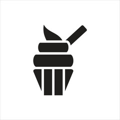 ice cream vector icon line template