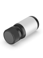 Blank mini screw cap bottle template, 3d illustration.
